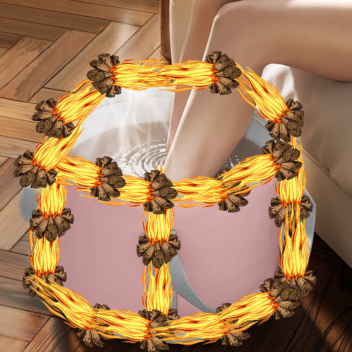 1 unidad, cubo para baño de pies profundo hasta la pantorrilla, artefacto portátil para lavado de pies en casa, cuenca plegable aislante para dormitorio