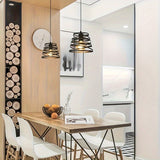 1 pieza de lámpara de techo ajustable moderna, base E26W27, montaje semi-inmerso de metal y hierro para pasillo, dormitorio, café, restaurante, bar - incluye hardware de instalación, sin bombilla, cableado duro, compatible con 110V-240V, luces de techo p