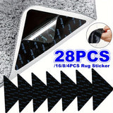 4/8/16/28pcs Sujetadores de Alfombras - Mantén Tus Tapetes Planos y Seguros - Antideslizantes, Adhesivos Reutilizables - Ideales para Suelos de Madera, Azulejos y Alfombras