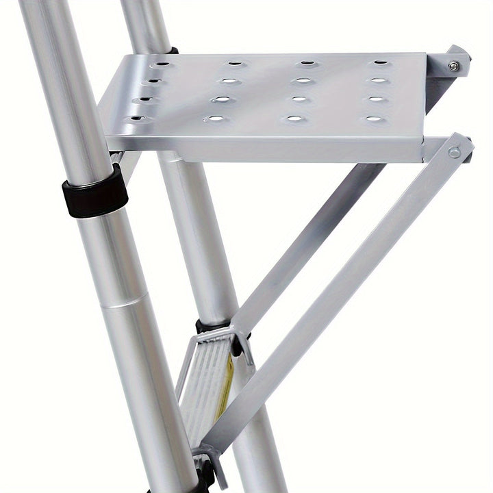 1pc Bandeja de Soporte para Escalera Plegable de Metal de Alta Resistencia - Fácil de Instalar, Multifuncional, Compatible con la Mayoría de Escaleras Estándar para Trabajos en Techo y Canalones, Escalera Plegable
