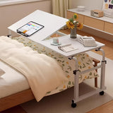 1pc Mesa de noche ajustable con ruedas para hospital, con marco de madera, soporte inclinable multi-posición - Ideal para hogar, oficina y uso hospitalario, Mesa de noche para oficina | Mesa de noche moderna | Construcción duradera, Mesa de noche