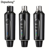 Sistema de Micrófono Inalámbrico DEPUSHENG, Transmisor y Receptor XLR Inalámbricos para Micrófono Dinámico, Mezclador de Audio, Sistema de PA