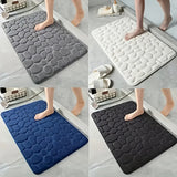 Alfombra de baño de coral suave, antideslizante, rápida secado, respaldo de PVC, lavable en máquina, poliéster de lujo, pila baja, rectangular, ideal para la entrada del baño, 15,75x23,62 pulgadas, hecha a mano, patrón geométrico, 100% poliéster, 100% PV