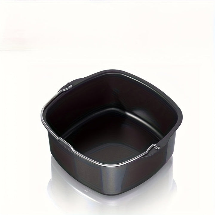 Molde de pastel redondo de metal con tapa - Molde de hornear antiadherente y resistente al calor para pasteles, muffins y pasteles redondos perfectos - Accesorios de freidora de aire duraderos para hornear en casa