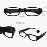 1 par de gafas inteligentes, 1080P alta definición, gafas de video para deportes al aire libre, gafas de foto portátiles, ideales para ciclismo, grabación de conferencias, etc., con tarjeta de memoria de 32G/64GB.