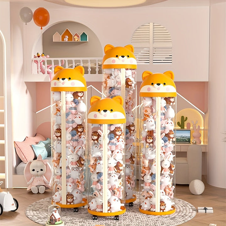 Cubo de almacenamiento para muñecas rellenas Cesta de almacenamiento para muñecas Contenedor de almacenamiento para juguetes de muñecas Artefacto de almacenamiento para Muppets