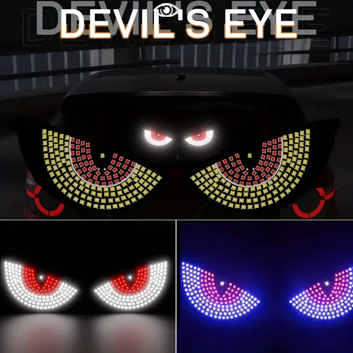 Ojo del Diablo LED para Coche - Luz Decorativa de Ojo Malvado con Ojos Rojos Brillantes, Instalación Fácil en Autos, Camiones y SUVs - Iluminación Ambiental USB, Sin Necesidad de Cableado - Accesorio Automotriz, Luces Interiores, Iluminación Única para V