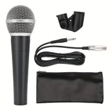 Micrófono dinámico profesional de mano con forma de corazón SM58, cable XLR de 6.35 mm y 3 m, ideal para presentaciones en vivo, DJ, karaoke, BBOX, grabación y transmisión
