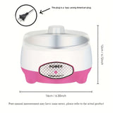 Fabricante de yogur compacto DLY con olla interior de acero inoxidable - Sin batería, enchufe estándar de EE. UU., Ideal para yogur casero y natto, 110V, capacidad de 1,5L, máquina para hacer yogur | Electrodoméstico compacto de cocina | Olla de acero in