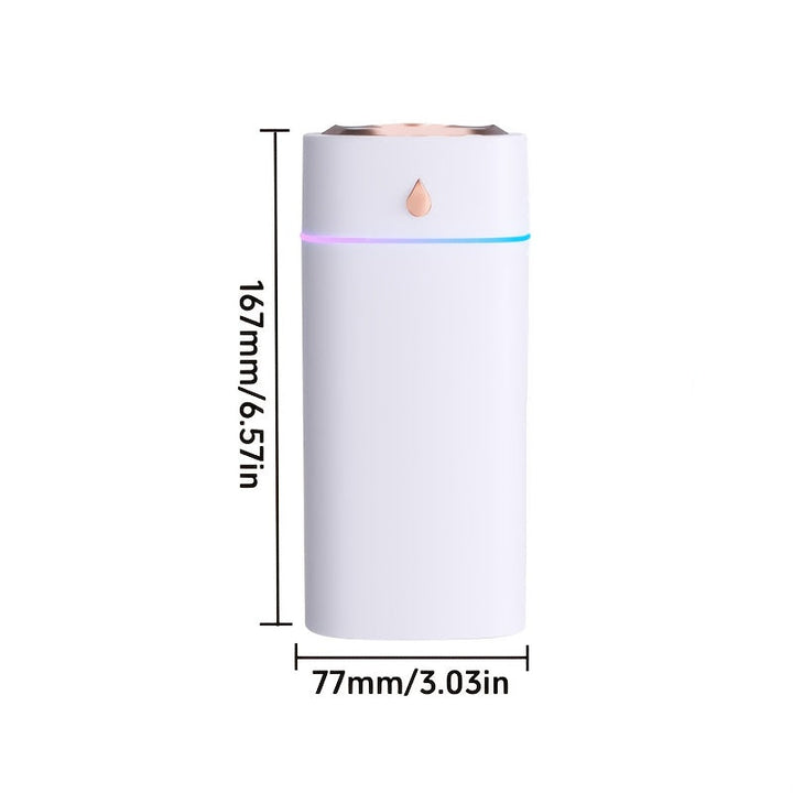 Humidificador de tres rociadores, para uso doméstico, dormitorio, funcionamiento silencioso, ambientador de escritorio y coche con aromaterapia de aceites esenciales, regalo ideal para chicas