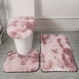 3 piezas de alfombrilla suave de felpa con estampado de rayas, alfombrilla de felpa de lujo moderna, absorbente, antideslizante, adecuada para baño, decoración del hogar, alfombrilla de área.