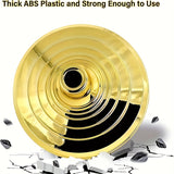 Base para asta de bandera dorada para interiores – ABS plástico resistente, con peso para mayor estabilidad, compatible con astas de 1.3”, 1.1” y 0.9”, ideal para decoración de hogar u oficina