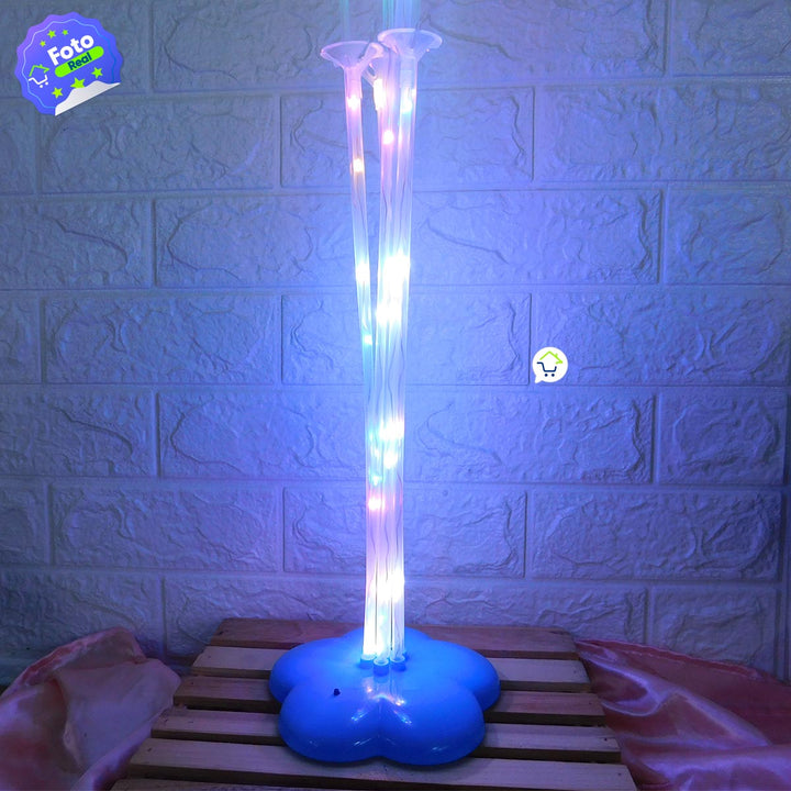 Base Globos + Luces Micro Led + 7 Tubos para Globos RF X LUZ