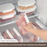 10 piezas de recipientes herméticos para alimentos, 5 de 850 ml + 5 de 1400 ml, caja de almacenamiento y conservación, ideal para cocina, picnic al aire libre, frutas, verduras, carne, cereales, ensaladas y más, lonchera