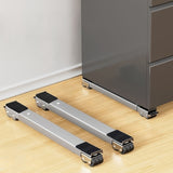 2 Piezas de Soporte Móvil Ajustable para Electrodomésticos con Ruedas, Base Grande para Nevera, Lavadora y Secadora con Frenos y Almohadillas Antideslizantes de Goma, Resistente a Carga, Ideal para Armario o Mesita de Noche