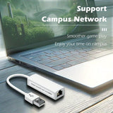 Adaptador de red Ethernet USB 100MB para portátiles y dispositivos USB 2.0 - Compatible con Windows 7 a 11, Vista, todos los Mac OS X y MacOS, transferencia de datos de alta velocidad, configuración fácil, no se requiere instalación, adaptador de red par