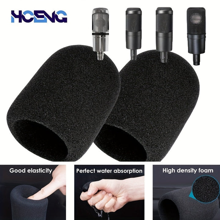 2 piezas de filtro de pop para micrófono - Cubierta de pantalla de viento de espuma para micrófono AT2020 ATR2500 AT2035 para grabación de video y podcast.