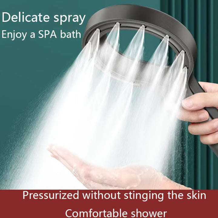 1pc Cabezal de Ducha de Alta Presión Portátil, Fácil de Instalar, No Requiere Electricidad, Tu Experiencia de Ducha