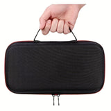 Estuche de Almacenamiento para Dos Micrófonos - Tela Negra Duradera con Bolsillos de Malla y Asas Resistentes para Organización de Accesorios de Grabación en Estudio o Campo, Organizador de Accesorios de Estudio | Estuche Elegante | Cierre Seguro con Cre