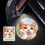 Luces de Proyección de Bienvenida para Coche Personalizadas Dos Piezas/Conjunto, Conjunto de Cuatro Luces de Bienvenida sin Batería, Todos los Diseños se Pueden Personalizar Según Preferencia Individual, Adecuado como Regalo para Diversas Fiestas