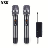 Sistema de Micrófono Inalámbrico Profesional NXG - Portátil, Alcance de 160 pies para Karaoke, Bodas, DJs, Fiestas, Discursos y Uso en Aulas con Control de Volumen, Conector de 3.5mm, Batería Recargable