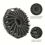 Escobilla exfoliante ergonómica de silicona con tecnología de espuma - Sin batería, para limpieza profunda y masaje, diseño portátil y anatómico, no necesita energía, esencial para el baño y la ducha en viajes, escobilla exfoliante, ducha sin fragancia,