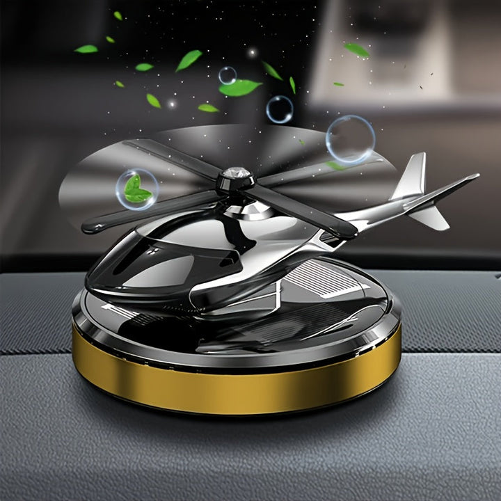 Diseminador de fragancia para avión con energía solar, con un aroma que dura mucho tiempo - Decoración premium con temática de avión para coche, hogar, oficina - Regalo perfecto para cumpleaños, Halloween o reuniones, decoración de avión, solución de fra