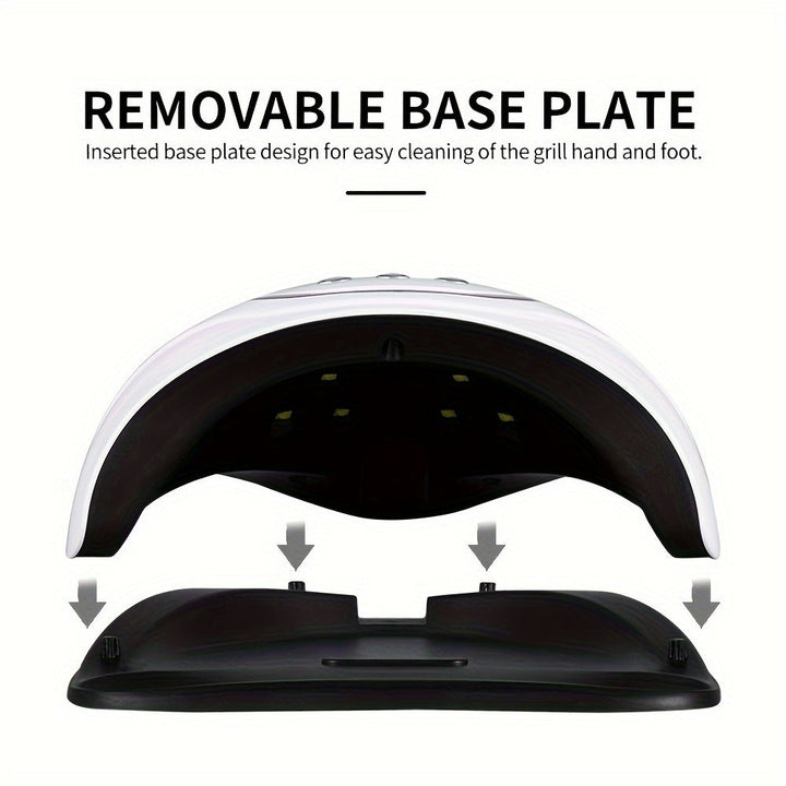 Luz LED para uñas 10T, luz para uñas para hogar y salón, secador de uñas LED con sensor automático/3 configuraciones de temporizador para esmalte de gel, herramienta profesional para arte de uñas y uñas de los pies.