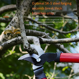 Cortacésped de jardinería de alta resistencia - Hojas de precisión SK5 para ramas de árboles frutales, aspereza de arbustos, mangos verdes y rojos, no requiere electricidad, herramienta de poda de árboles, herramienta de jardinería tradicional