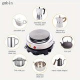 Estufa eléctrica multifuncional con control de temperatura, estufa eléctrica con protección contra sobrecalentamiento, calefactor rápido y duradero, fácil de limpiar, ideal para uso doméstico, oficina, viajes de negocios o acampada para preparar té y caf