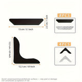 12pcs Sujetadores de Alfombras Antideslizantes Premium - Negro, Ideales para Salón, Comedor y Baño - Evita Deslizamientos y Bordes que se Enrollan