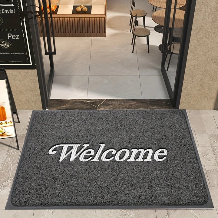 1 pieza de tapete comercial resistente al desgaste marca Shangmei, alfombra de bienvenida para entrada de hoteles y supermercados, antideslizante, gruesa y duradera, adecuada para entradas de supermercados, hogares, vestíbulos y pasillos, fácil de limpia