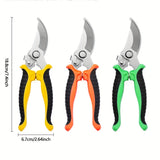 Juego de 3 piezas de tijeras de poda para jardín, tijeras de acero inoxidable duraderas, cortadora de ramas de frutas, herramienta de poda que ahorra trabajo, suministros de jardinería, podadores de jardín, tijera de jardín