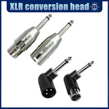 Adaptador XLR macho a hembra, adaptador de 6.35 mm hembra a XLR macho de 3 pines, conector para micrófono y altavoz