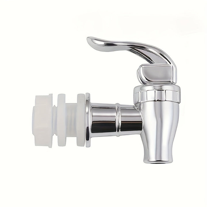 1pc Grifo de Repuesto para Dispensador de Bebidas de Estilo Empuje de Fácil Instalación - Acabado Cromado, Válvula de Vertido con Palanca para Jarra y Agua, Rosca Externa de 3/4", No Requiere Energía