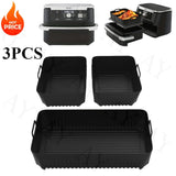 3 unidades de forros de horno de aire de silicona, bandejas de hornear reutilizables antiadherentes, compatibles con Ninja AF500, accesorios de cocina duraderos y sin olor