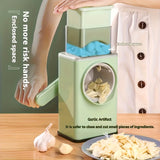 Cortador de Verduras Manual Storm, Trituradora y Cortador Multifuncional para Cocina Doméstica, con 6 Cuchillas Reemplazables de Acero Inoxidable