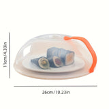 Protector de salpicaduras para microondas con ventilación - Material de PC grado alimenticio, cubierta segura para cocinar y calentar - Escudo contra aceite y conservador de vegetales para hogar y oficina - Regalo perfecto para Halloween y Navidad