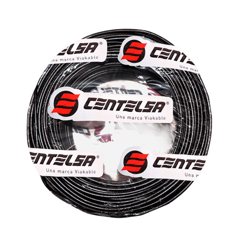 ALAMBRE CENTELSA N10 NEGRO RLL X 100 MTRS