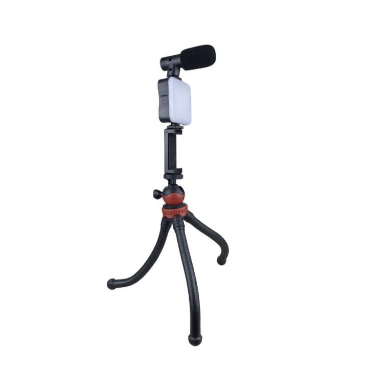 Kit Influencer Con Trípode Luz Y Micrófono AY-49H