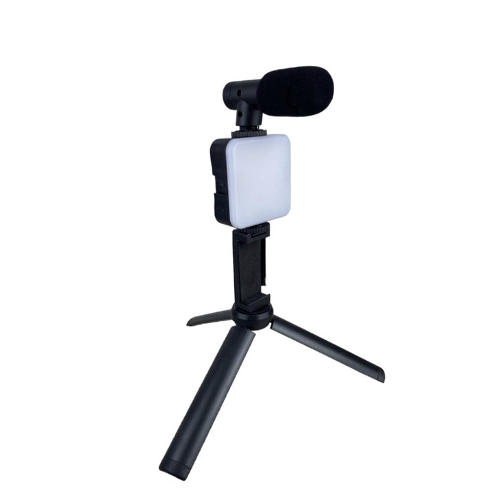 Kit Todo En Uno Para Videos Microfono + Luz + Tripode AY-49T ¡Envió Gratis!