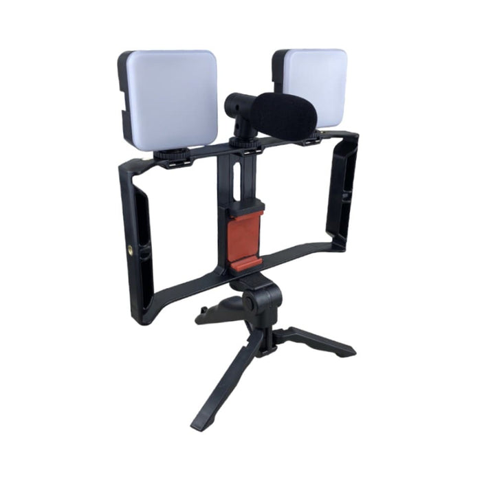 Tripode/luces/Monopod/Microfono AY-49X - Kit Fotografico 4 en 1