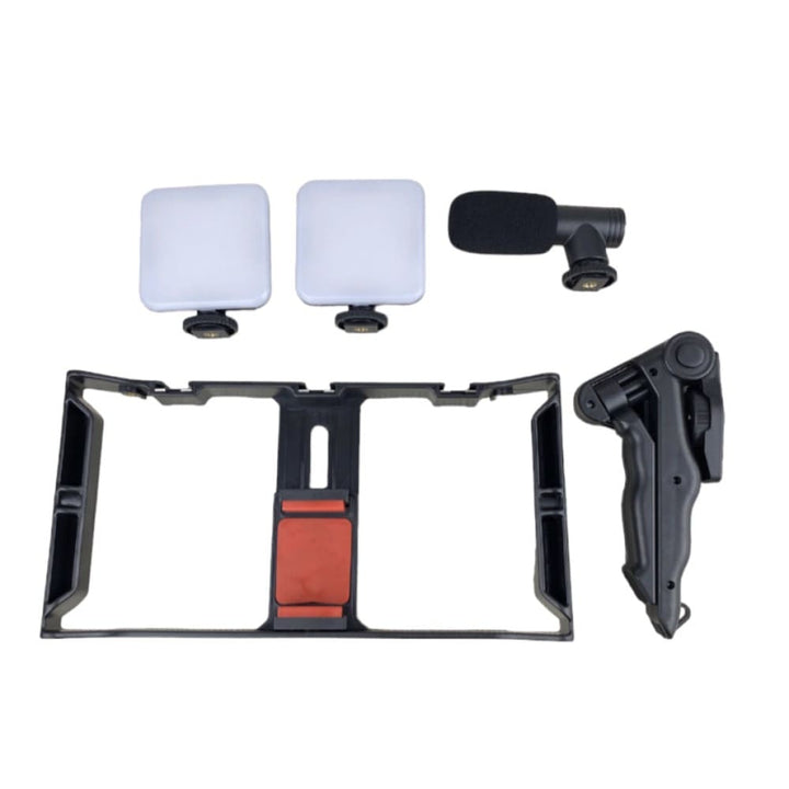 Tripode/luces/Monopod/Microfono AY-49X - Kit Fotografico 4 en 1