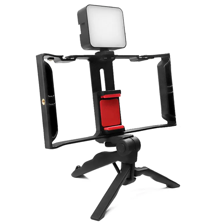 Tripode/luces/Monopod/Microfono AY-49X - Kit Fotografico 4 en 1