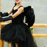 Alas Ángel Pequeñas Negro Accesorio Disfraz Halloween Niños AF483NP