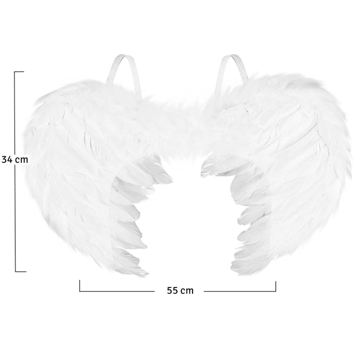 Alas Ángel Medianas Plumas Realistas Disfraz Halloween AF822