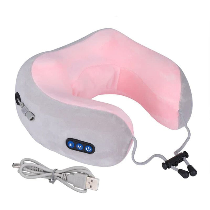 Almohada De Cuello Masajeador Electrica Recargable