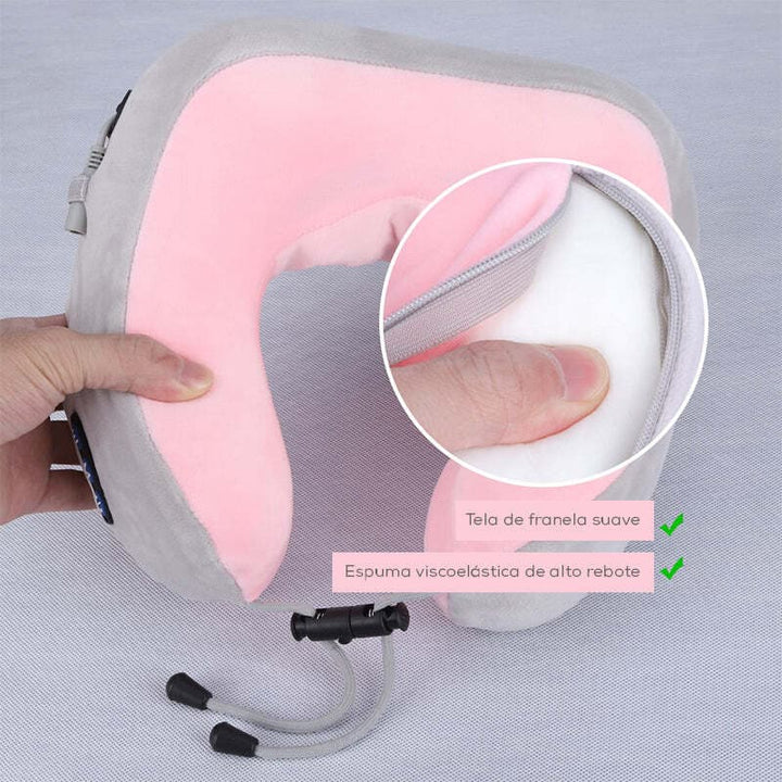 Almohada De Cuello Masajeador Electrica Recargable