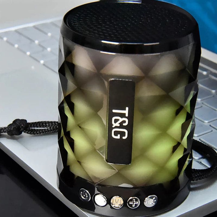 Mini Altavoz Bluetooth Inalambrico TG155 con Luces LED de Colores