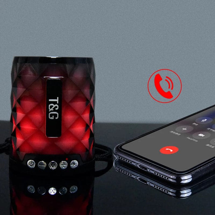 Mini Altavoz Bluetooth Inalambrico TG155 con Luces LED de Colores